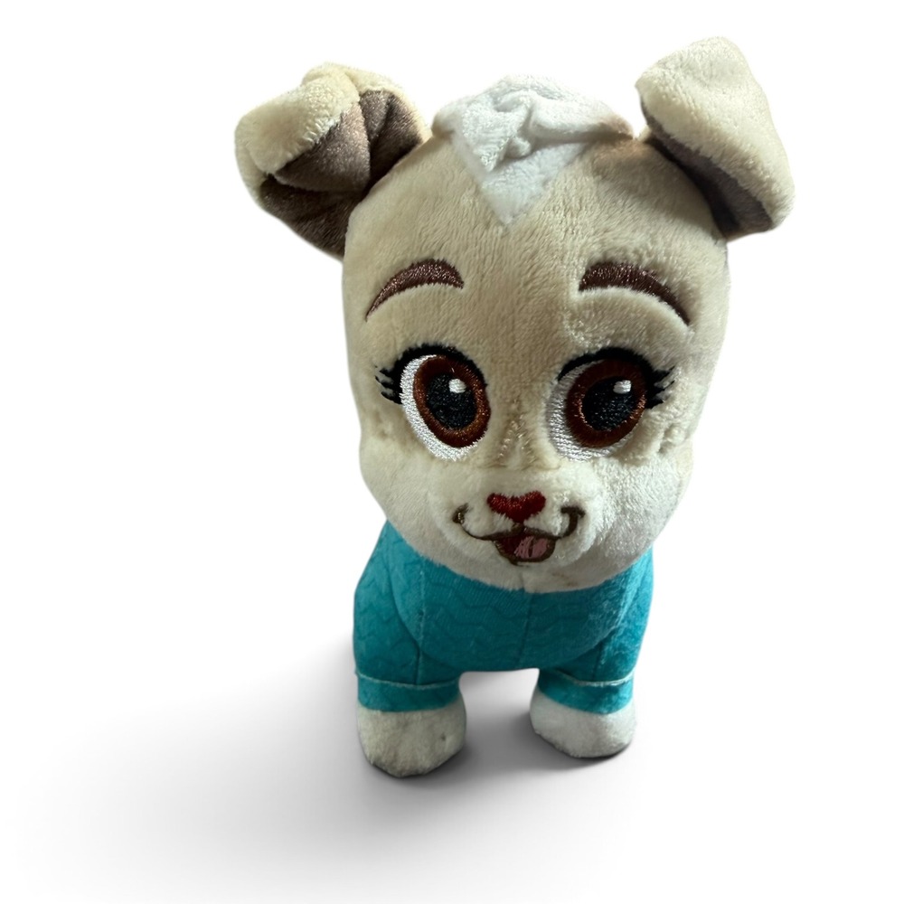 Disney Junior Puppy Dog Pals Keia Plush Stuffed Animal Teal Shirt Just Play 5.5"